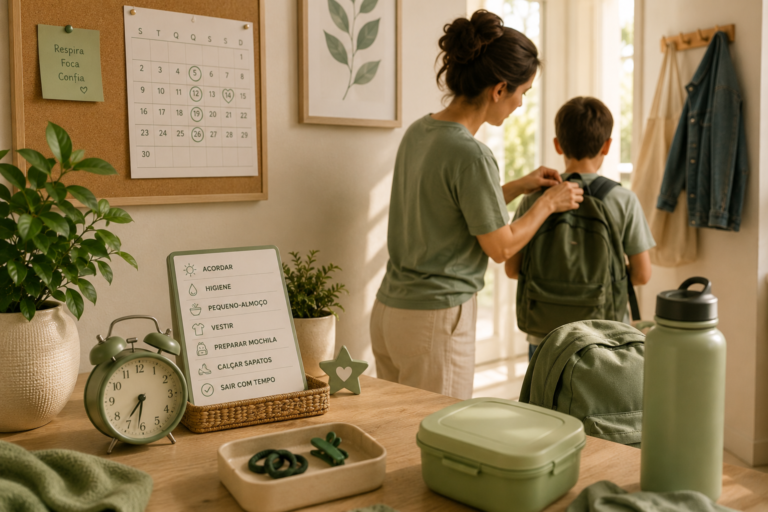 Rotina da manhã com filhos: como criar uma rotina que funciona mesmo nos dias difíceis